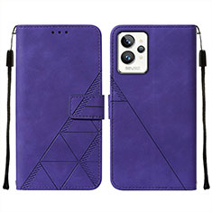 Coque Portefeuille Livre Cuir Etui Clapet Y01B pour Realme GT2 Pro 5G Violet