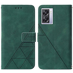 Coque Portefeuille Livre Cuir Etui Clapet Y01B pour Realme Narzo 50 5G Vert