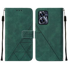 Coque Portefeuille Livre Cuir Etui Clapet Y01B pour Realme Narzo N55 Vert