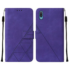 Coque Portefeuille Livre Cuir Etui Clapet Y01B pour Samsung Galaxy A02 Violet