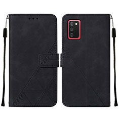 Coque Portefeuille Livre Cuir Etui Clapet Y01B pour Samsung Galaxy A02s Noir