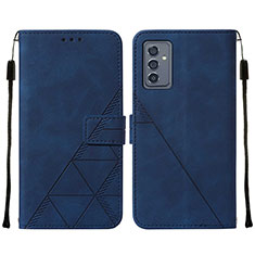 Coque Portefeuille Livre Cuir Etui Clapet Y01B pour Samsung Galaxy A05s Bleu