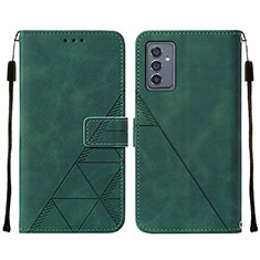 Coque Portefeuille Livre Cuir Etui Clapet Y01B pour Samsung Galaxy A05s Vert