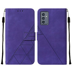 Coque Portefeuille Livre Cuir Etui Clapet Y01B pour Samsung Galaxy A05s Violet