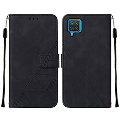 Coque Portefeuille Livre Cuir Etui Clapet Y01B pour Samsung Galaxy A12 5G Noir