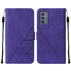 Coque Portefeuille Livre Cuir Etui Clapet Y01B pour Samsung Galaxy A15 4G Violet