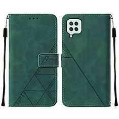 Coque Portefeuille Livre Cuir Etui Clapet Y01B pour Samsung Galaxy A22 4G Vert