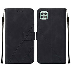 Coque Portefeuille Livre Cuir Etui Clapet Y01B pour Samsung Galaxy A22 5G Noir