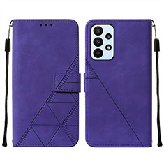 Coque Portefeuille Livre Cuir Etui Clapet Y01B pour Samsung Galaxy A23 4G Violet