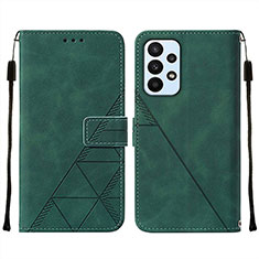 Coque Portefeuille Livre Cuir Etui Clapet Y01B pour Samsung Galaxy A23 5G Vert