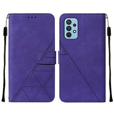 Coque Portefeuille Livre Cuir Etui Clapet Y01B pour Samsung Galaxy A32 4G Violet