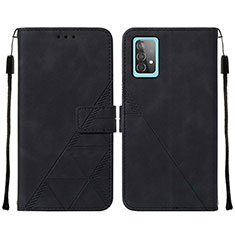 Coque Portefeuille Livre Cuir Etui Clapet Y01B pour Samsung Galaxy A52 5G Noir