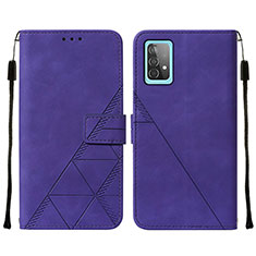 Coque Portefeuille Livre Cuir Etui Clapet Y01B pour Samsung Galaxy A52 5G Violet