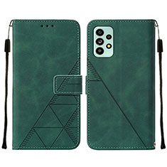 Coque Portefeuille Livre Cuir Etui Clapet Y01B pour Samsung Galaxy A53 5G Vert