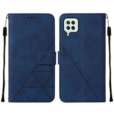 Coque Portefeuille Livre Cuir Etui Clapet Y01B pour Samsung Galaxy M32 4G Bleu