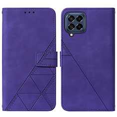 Coque Portefeuille Livre Cuir Etui Clapet Y01B pour Samsung Galaxy M33 5G Violet