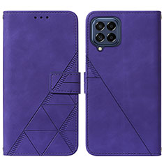 Coque Portefeuille Livre Cuir Etui Clapet Y01B pour Samsung Galaxy M53 5G Violet