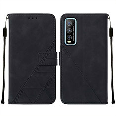 Coque Portefeuille Livre Cuir Etui Clapet Y01B pour Vivo iQOO U1 Noir