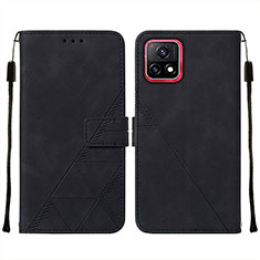 Coque Portefeuille Livre Cuir Etui Clapet Y01B pour Vivo iQOO U3 5G Noir