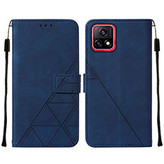 Coque Portefeuille Livre Cuir Etui Clapet Y01B pour Vivo Y31s 5G Bleu