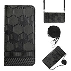 Coque Portefeuille Livre Cuir Etui Clapet Y01B pour Xiaomi POCO C3 Noir