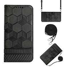 Coque Portefeuille Livre Cuir Etui Clapet Y01B pour Xiaomi Poco M4 Pro 4G Noir