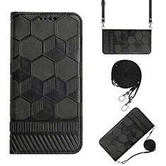 Coque Portefeuille Livre Cuir Etui Clapet Y01B pour Xiaomi Redmi 9C Noir