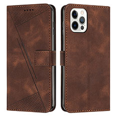 Coque Portefeuille Livre Cuir Etui Clapet Y01X pour Apple iPhone 13 Pro Marron