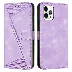 Coque Portefeuille Livre Cuir Etui Clapet Y01X pour Apple iPhone 14 Pro Max Violet Clair