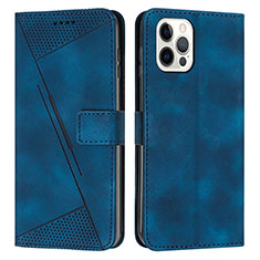 Coque Portefeuille Livre Cuir Etui Clapet Y01X pour Apple iPhone 15 Pro Bleu