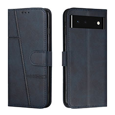 Coque Portefeuille Livre Cuir Etui Clapet Y01X pour Google Pixel 6 5G Bleu