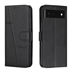 Coque Portefeuille Livre Cuir Etui Clapet Y01X pour Google Pixel 6 5G Noir