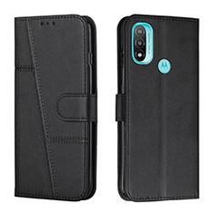 Coque Portefeuille Livre Cuir Etui Clapet Y01X pour Motorola Moto E20 Noir