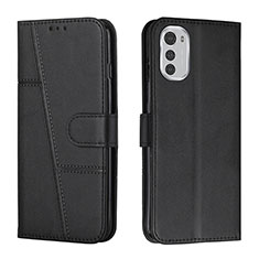 Coque Portefeuille Livre Cuir Etui Clapet Y01X pour Motorola Moto E32 Noir