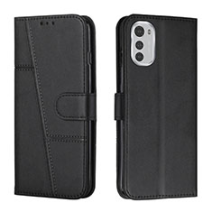 Coque Portefeuille Livre Cuir Etui Clapet Y01X pour Motorola Moto E32s Noir