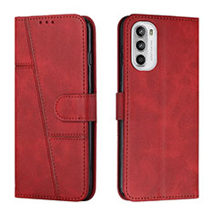 Coque Portefeuille Livre Cuir Etui Clapet Y01X pour Motorola Moto Edge (2022) 5G Rouge