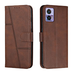 Coque Portefeuille Livre Cuir Etui Clapet Y01X pour Motorola Moto Edge 30 Lite 5G Marron