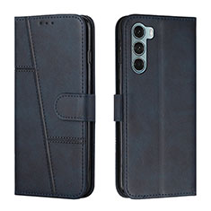 Coque Portefeuille Livre Cuir Etui Clapet Y01X pour Motorola Moto Edge S30 5G Bleu