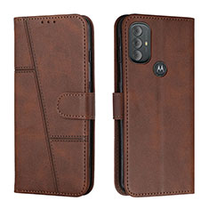 Coque Portefeuille Livre Cuir Etui Clapet Y01X pour Motorola Moto G Play (2023) Marron