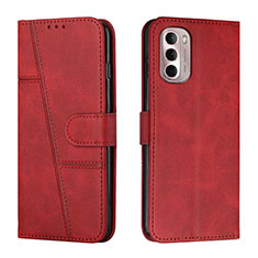 Coque Portefeuille Livre Cuir Etui Clapet Y01X pour Motorola Moto G Stylus (2022) 5G Rouge