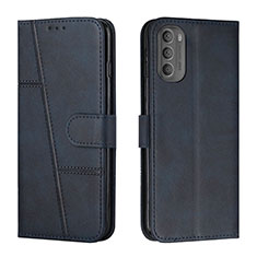 Coque Portefeuille Livre Cuir Etui Clapet Y01X pour Motorola Moto G31 Bleu