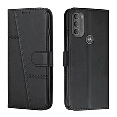 Coque Portefeuille Livre Cuir Etui Clapet Y01X pour Motorola Moto G71 5G Noir