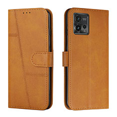 Coque Portefeuille Livre Cuir Etui Clapet Y01X pour Motorola Moto G72 Brun Clair