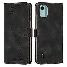 Coque Portefeuille Livre Cuir Etui Clapet Y01X pour Nokia C12 Pro Noir