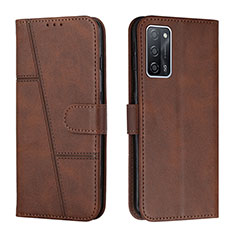 Coque Portefeuille Livre Cuir Etui Clapet Y01X pour Oppo A53s 5G Marron