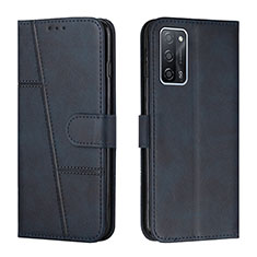 Coque Portefeuille Livre Cuir Etui Clapet Y01X pour Oppo A55 5G Bleu