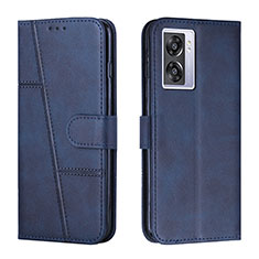 Coque Portefeuille Livre Cuir Etui Clapet Y01X pour Oppo A77 5G Bleu