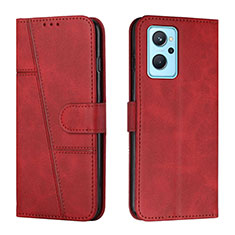 Coque Portefeuille Livre Cuir Etui Clapet Y01X pour Oppo A96 4G Rouge