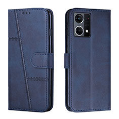 Coque Portefeuille Livre Cuir Etui Clapet Y01X pour Oppo F21s Pro 4G Bleu