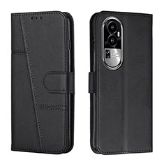 Coque Portefeuille Livre Cuir Etui Clapet Y01X pour Oppo Reno10 Pro+ Plus 5G Noir